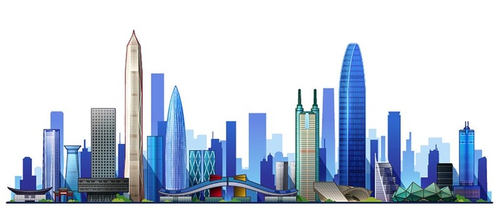 深圳地标建筑图片ai矢量模版下载