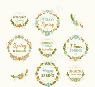 春季花卉标签图片