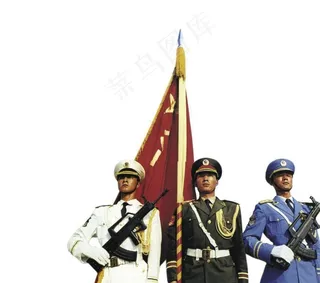 三军仪仗队图片