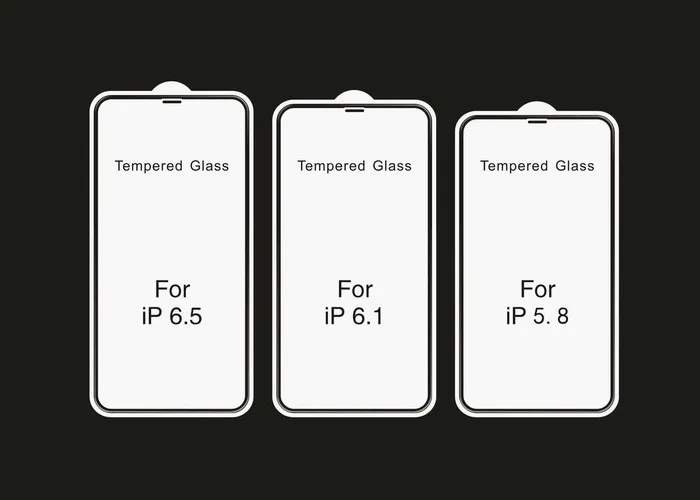 iPhone 9玻璃膜图片cdr矢量模版下载