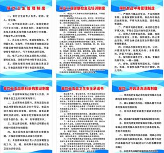 餐饮制度牌图片