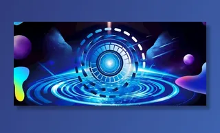 淘宝天猫科技风海报背景素材图片