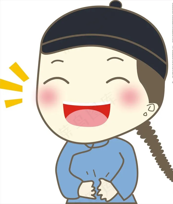 卡通小男孩图片cdr矢量模版下载
