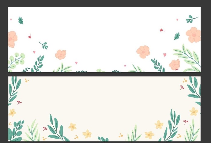 清新花朵背景图片
