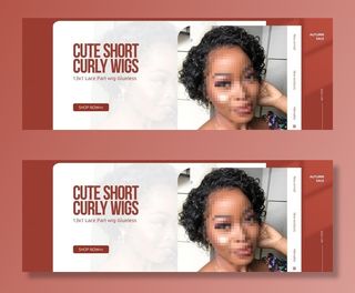 假发轮播海报图片