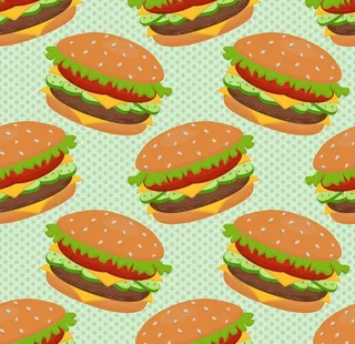汉堡图案图片