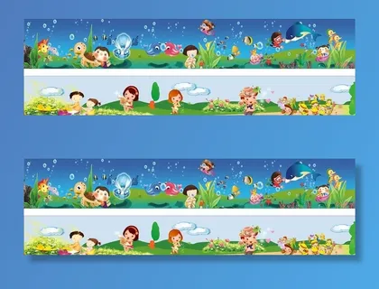 幼儿园围墙画海底世界快乐郊游图片 幼儿园围墙画海底世界快乐郊游图片