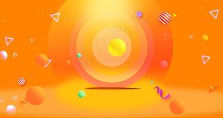 橙色电商促销背景图片