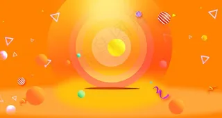 橙色电商促销背景图片