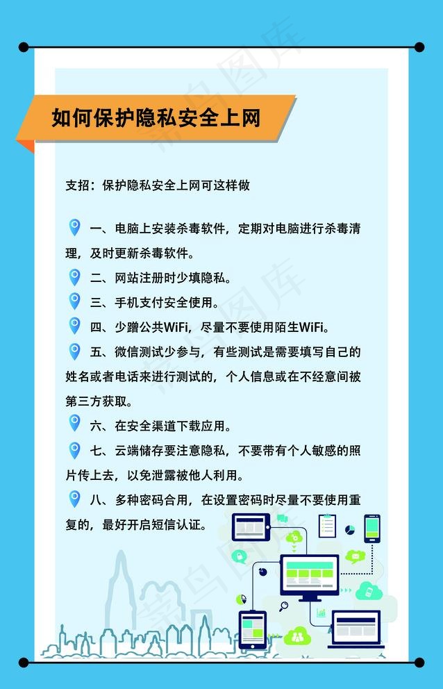 网络安全法之如何隐私上网图片(8976x14409)psd模版下载