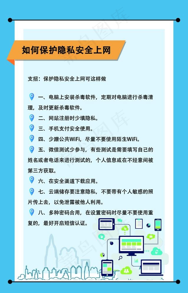网络安全法之如何隐私上网图片(8976x14409)psd模版下载
