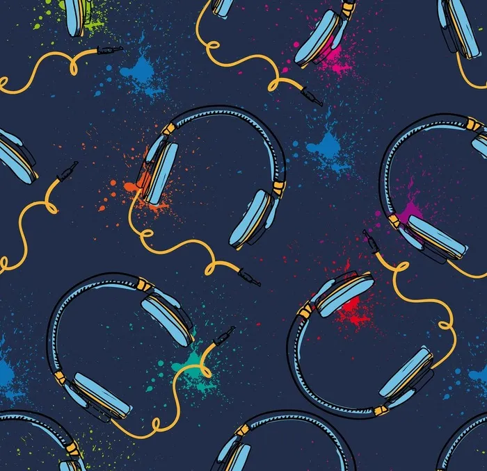 耳麦耳机平铺图图片