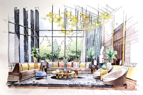 室内手绘效果图图片