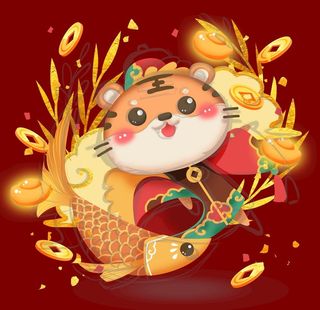 卡通虎素材  图片