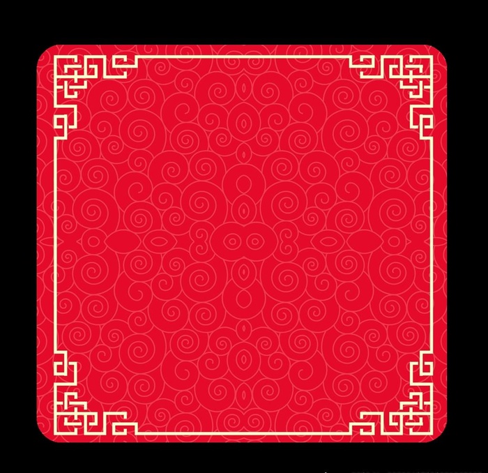 红色中国风标题框海报边框文字框图片ai矢量模版下载