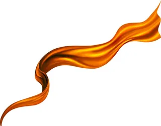 金色丝绸 丝带图片