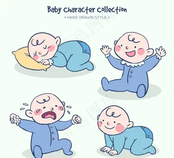 彩绘婴儿设计图片
