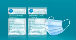 一次性口罩包装袋效果图图片