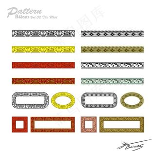 复古花纹边框图片