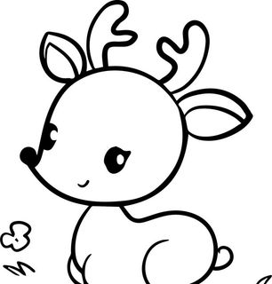 卡通小鹿图片
