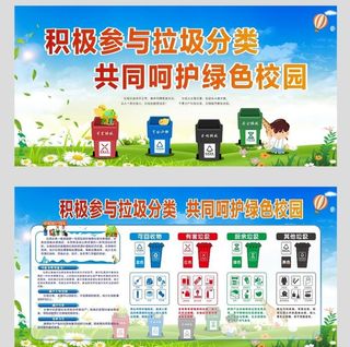 垃圾分类宣传栏图片
