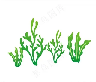 矢量水草图片