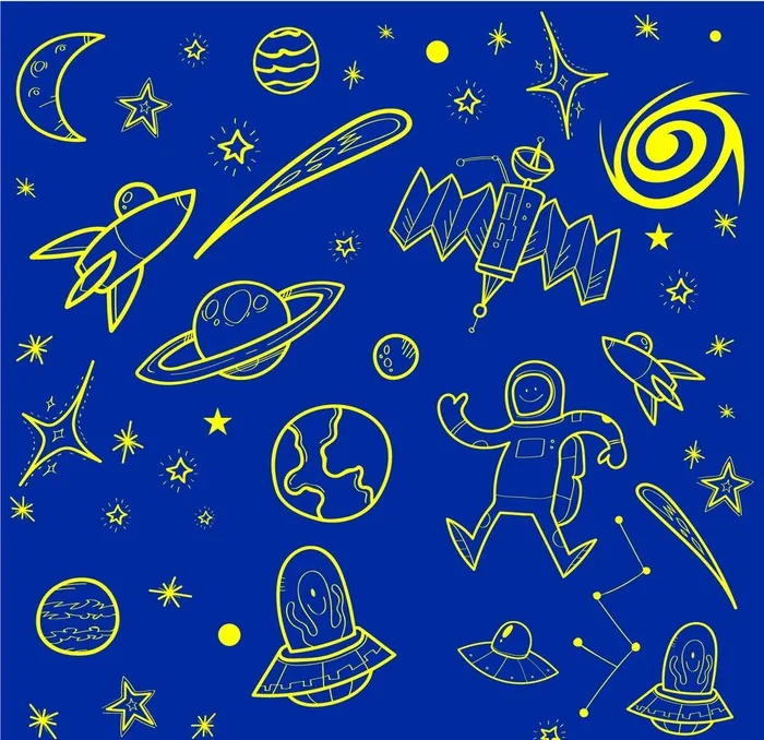 星球蓝色科技时尚背景图片