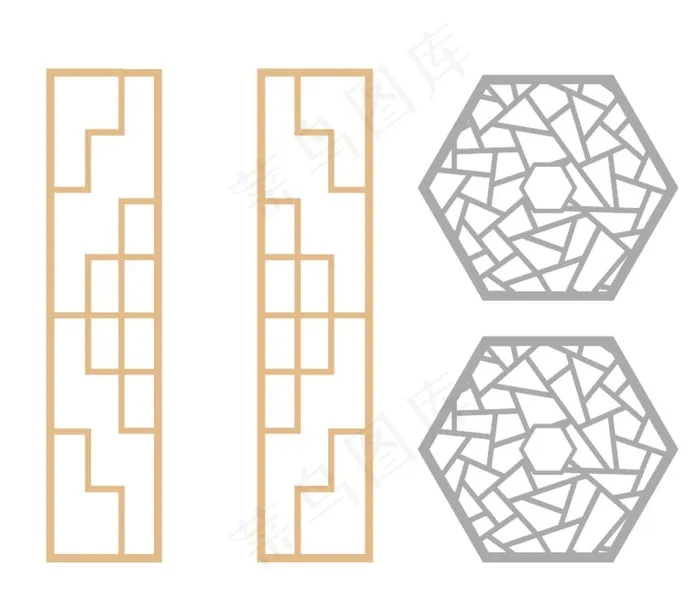 阁窗图片ai矢量模版下载