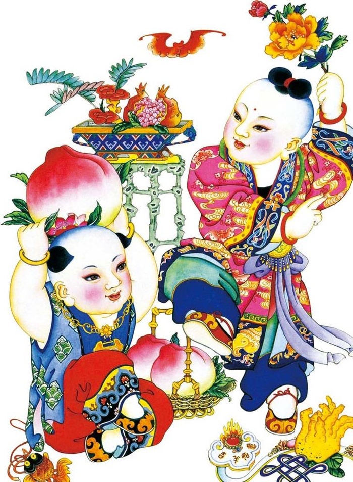 杨柳青年画 含路径图片