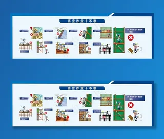 高空作业十不准图片