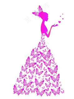 新娘 蝴蝶 婚纱图片