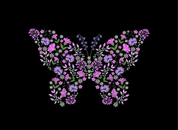 蝴蝶图片ai矢量模版下载