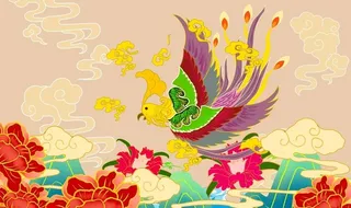 国潮凤凰图片