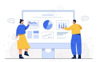 人物插图 扁平办公矢量    图片