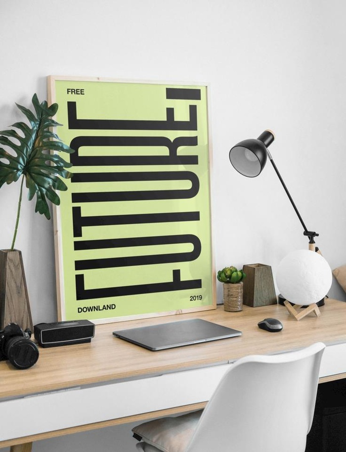 壁画相框海报样机图片