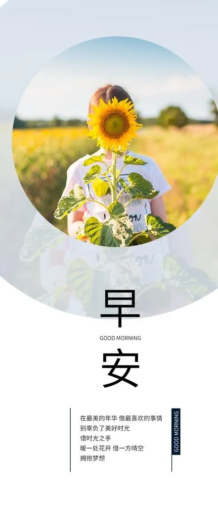 早安手机海报配图图片
