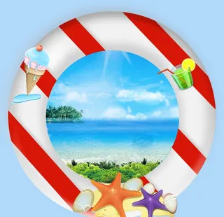 夏天游泳圈图片