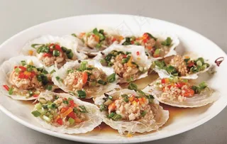 茸粉丝蒸扇贝图片