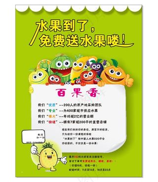 水果店海报图片