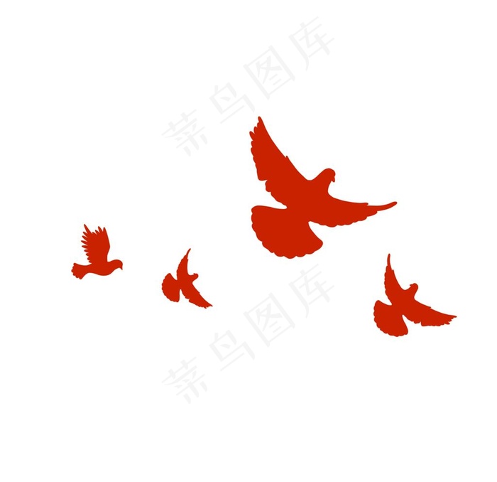 卡通鸽子图片(3000x3000)psd模版下载