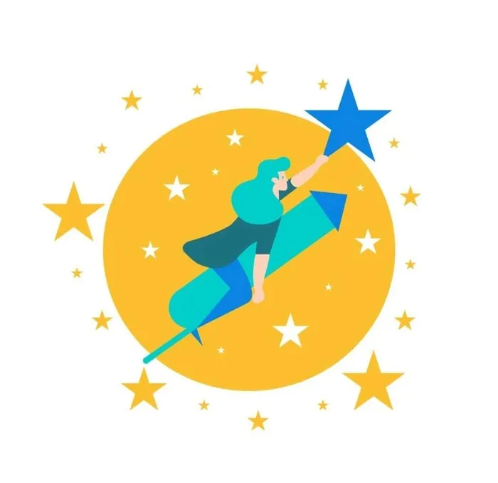 摘星星图片