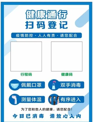 健康通行扫码登记图片