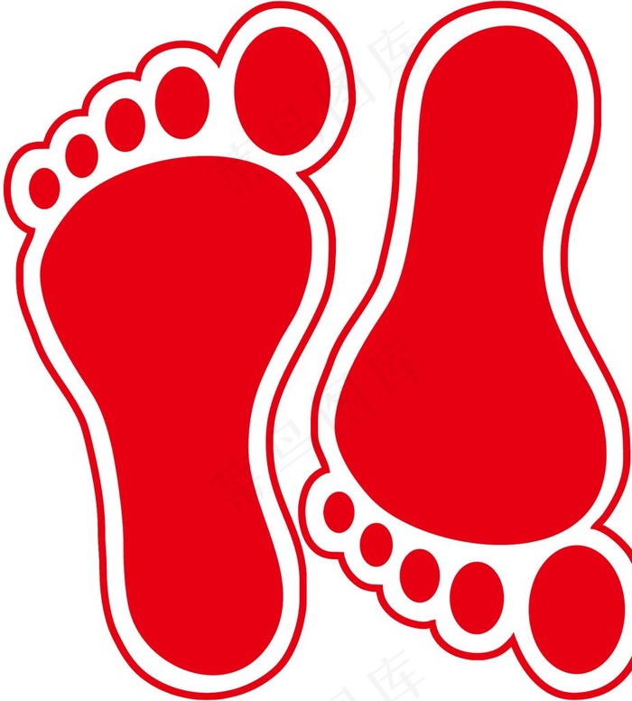 脚印图片