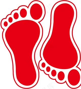 脚印图片