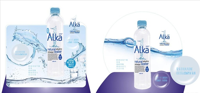 矿泉水立牌设计图片