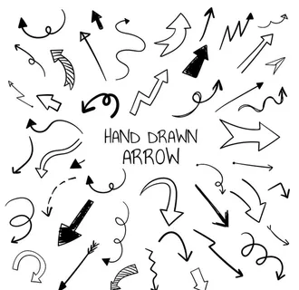 手绘箭头图片