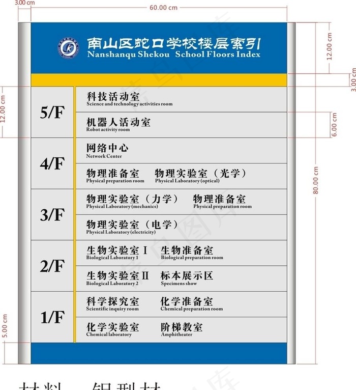 楼层索引图片cdr矢量模版下载