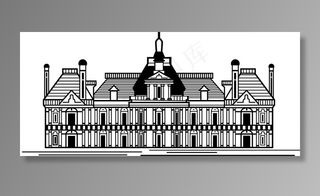 线条城堡  矢量城堡  城堡图片