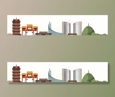 合肥景色插画图片