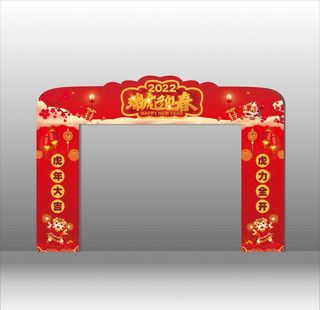 红色龙门架图片